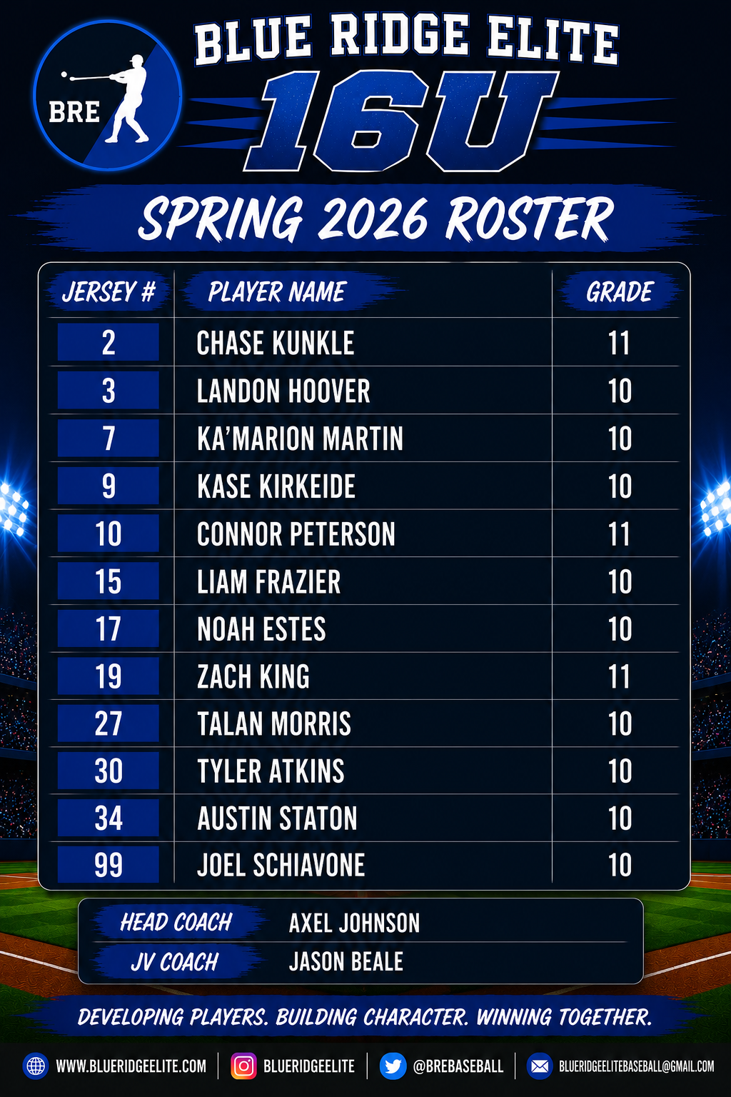 BRE 16U Summer 2026